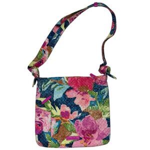 Vera Bradley Hadley Hipster Crossbody Shoulder Bag In Super-bloom.